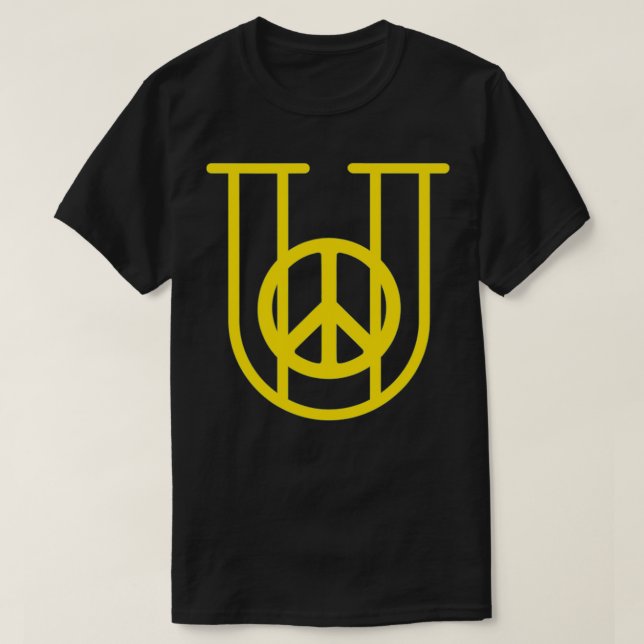 PEACE IN U Rebus  T-Shirt (Design Front)