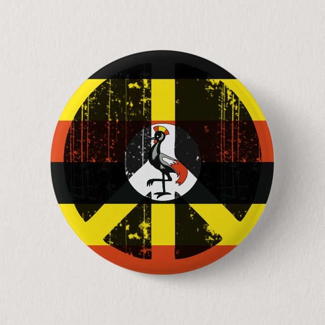 Peace In Uganda Button (Front)