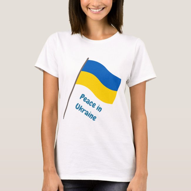 Peace in Ukraine Blue and Yellow Flag Shirt
