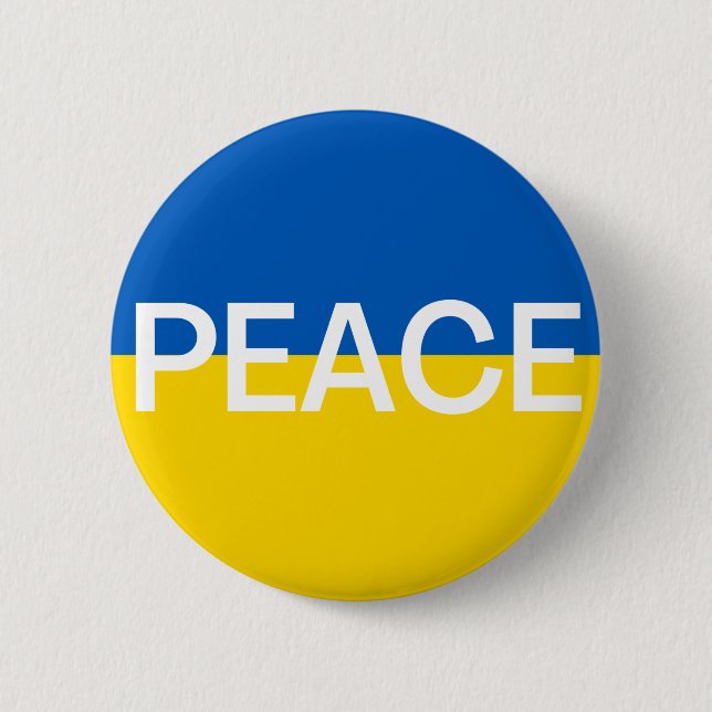 Peace in Ukraine Button (Front)