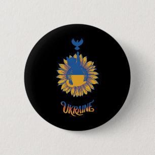 Peace In Ukraine Dove And Cat Stand With Ukraine Z Button