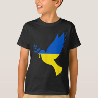 Peace In Ukraine Dove. Stand With Ukraine. Support T-Shirt