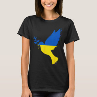Peace In Ukraine Dove. Stand With Ukraine. Support T-Shirt
