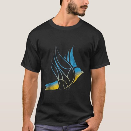 Peace In Ukraine Dove Stand With Ukraine Support U T_Shirt