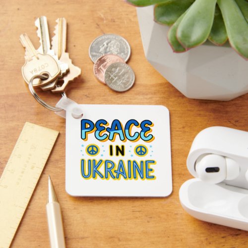 Peace in Ukraine Keychain
