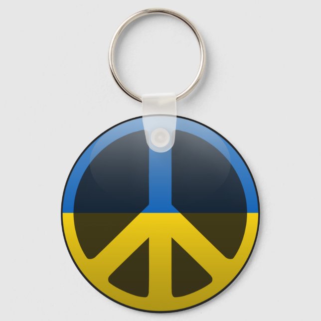 Peace in Ukraine Keychain (Front)
