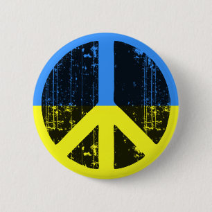 Peace In Ukraine Pinback Button