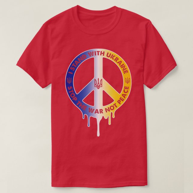 Peace In Ukraine Remix T-Shirt (Design Front)