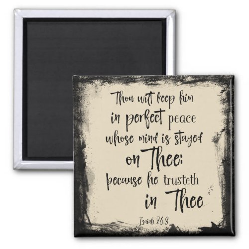 Peace in Waiting Isaiah Bible Verse Magnet