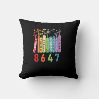 PEACE, INCLUSION, KINDNESS, CHANGE, DIVERSITY, UNI THROW PILLOW