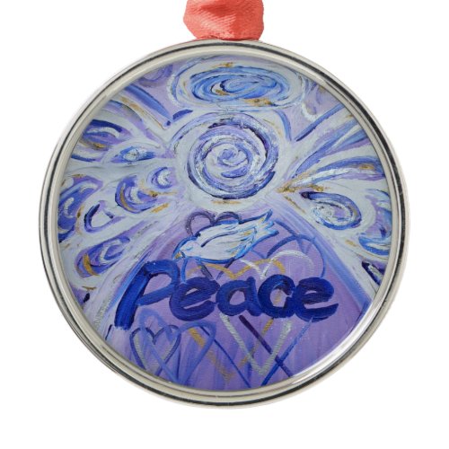 Peace Inspirational Angel Word Ornament