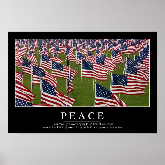 Peace: Inspirational Quote 2 Poster (Front)