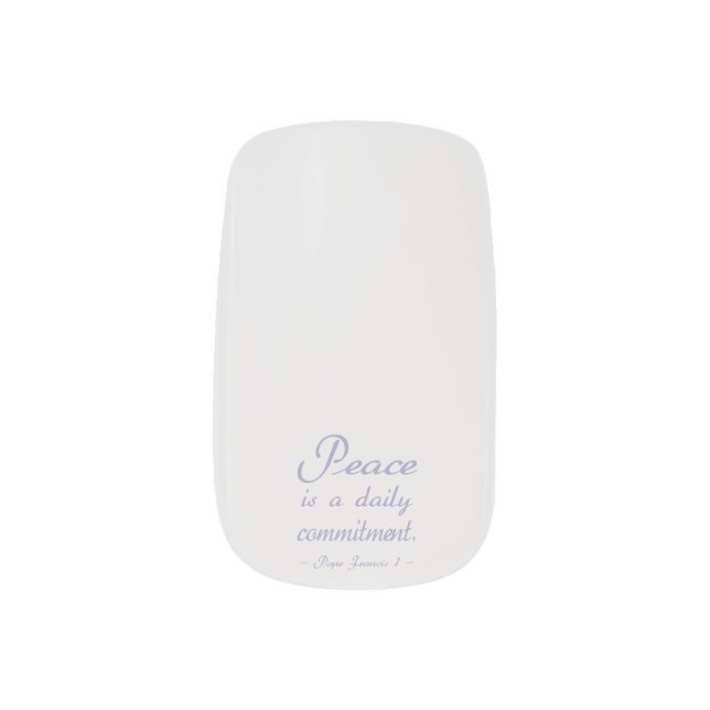 Peace Is A Daily Commitment Minx Nail Wraps (Right Thumb)