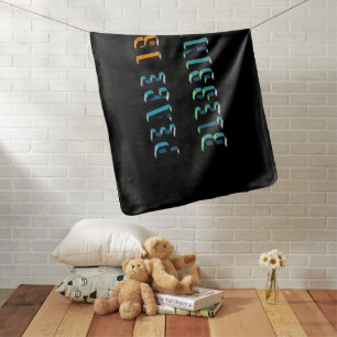 Peace is blessing baby blanket