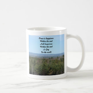 Peace is happiness mugs