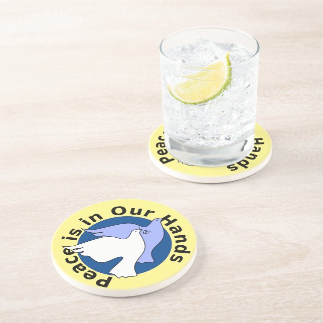 PEACE IS IN OUR HANDS COASTER (Side)