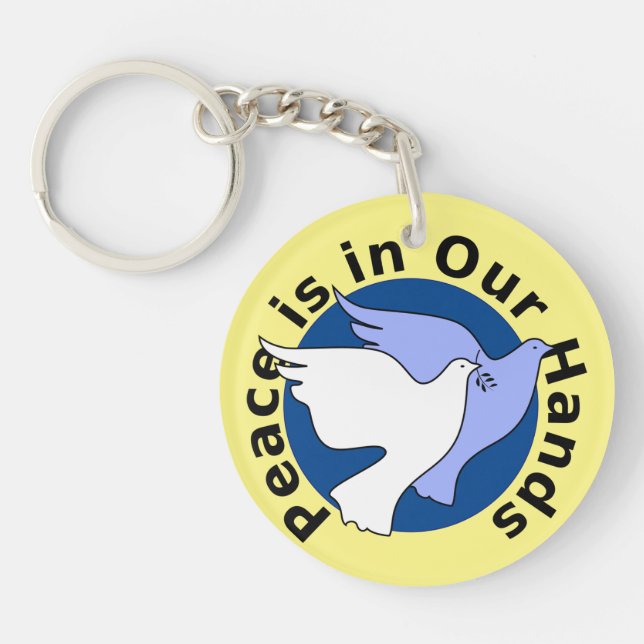 PEACE IS IN OUR HANDS  KEYCHAIN (Front)