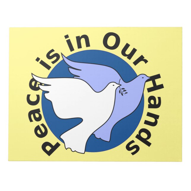PEACE IS IN OUR HANDS NOTEPAD (Front)
