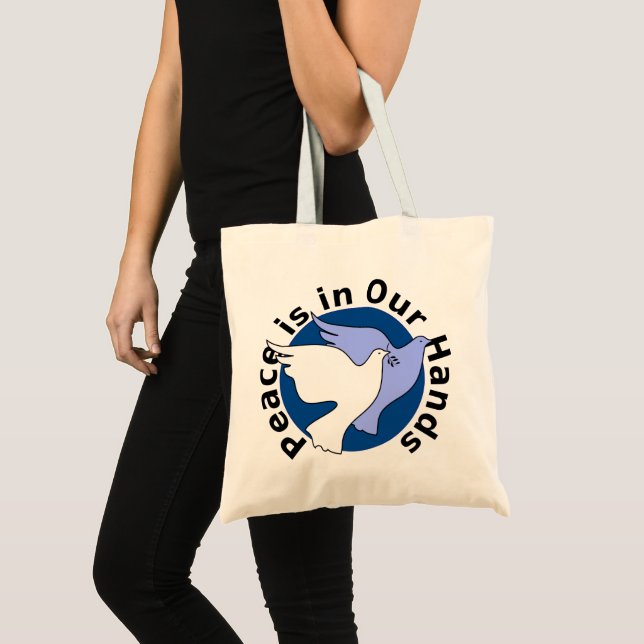 PEACE IS IN OUR HANDS  TOTE BAG (Front (Product))