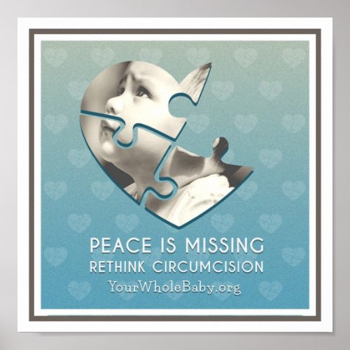 Peace is Missing _ Rethink Circumcision Poster
