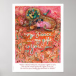 Peace Is My Gift Poster With John 14:27 Verse at Zazzle