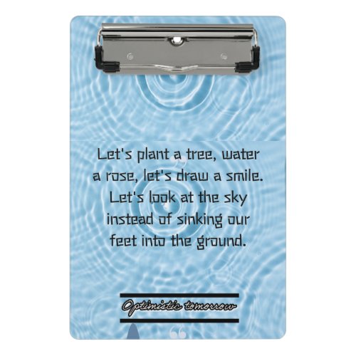 Peace is our banner mini clipboard