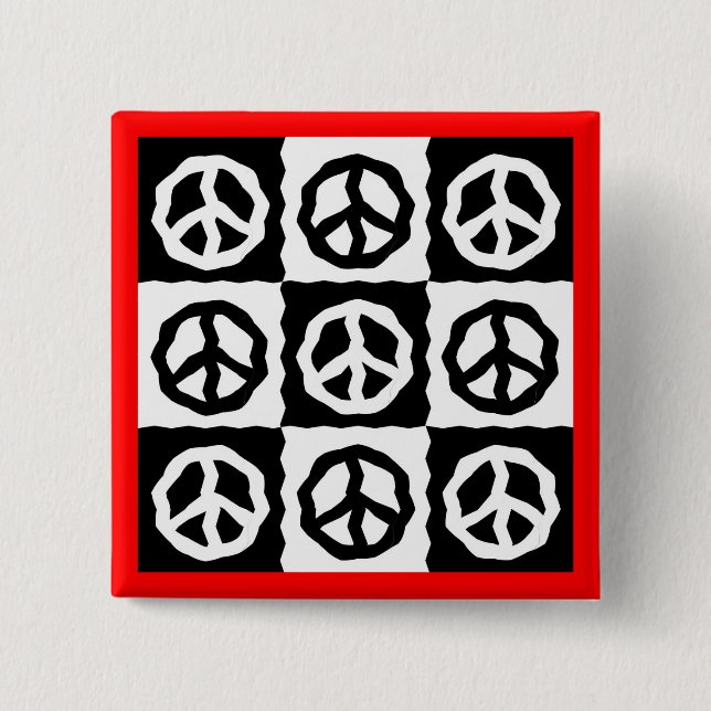 PEACE IS POPULAR - Customized Button (Front)