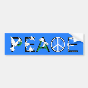 PEACE is the Answer Bumper Sticker
