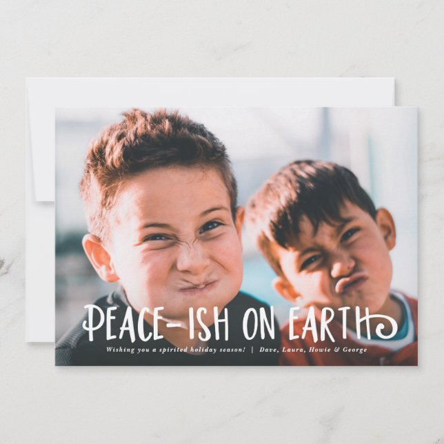 Peace-ish Christmas Holiday Card (Front)