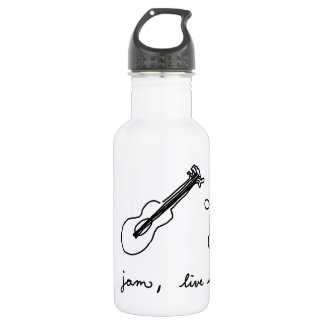 Peace, Jam, Live in a Van Water Bottle