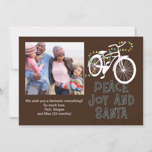 Peace Joy and Santa Cruiser Card