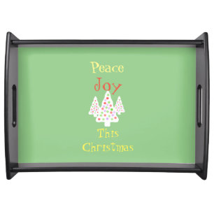 Peace Joy Christmas Serving Tray