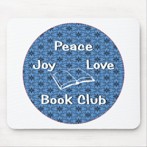 peacejoylovebook club mouse pad