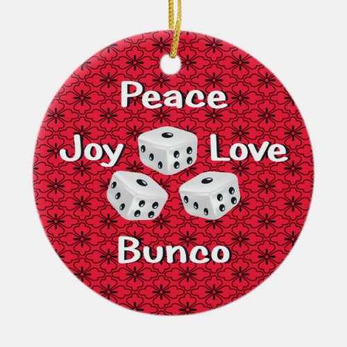 peacejoylovebunco ornament