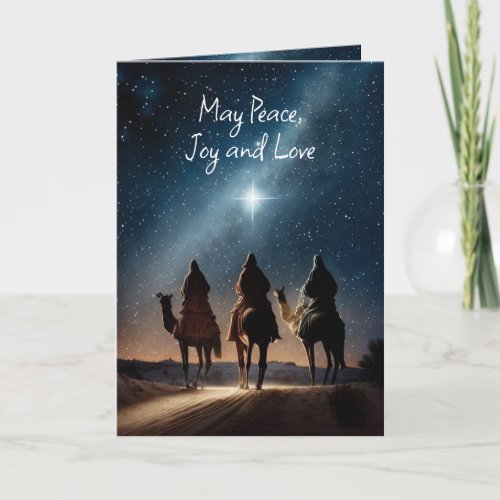 Peace Joy Love Christmas Wishes Card