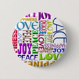 Peace Joy Love Happiness Button