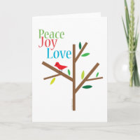 Peace Joy Love Holiday Cards