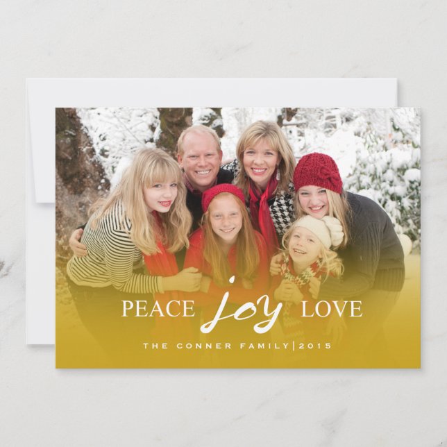 Peace Joy Love | HOLIDAYS Holiday Card (Front)