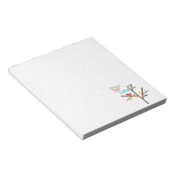 Peace Joy Love Hope Notepad by christmasgiftshop at Zazzle