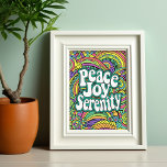 Peace Joy Serenity Abstract Pattern Adult Coloring Postcard<br><div class="desc">Enjoy coloring this abstract pattern with an inspirational message - peace,  joy,  serenity.</div>