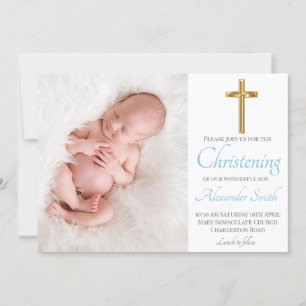 Peace & Joyful Baptism Invitation