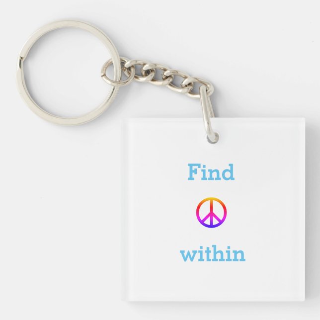Peace  keychain (Front)