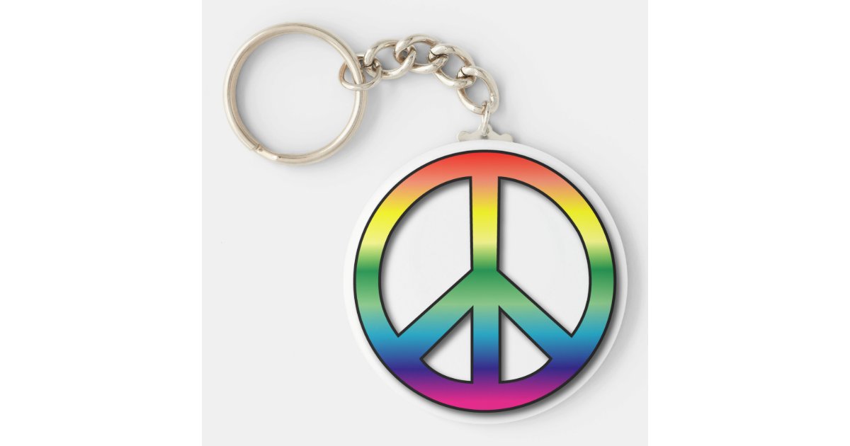 Peace Keychain
