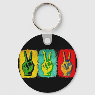 Peace Keychain
