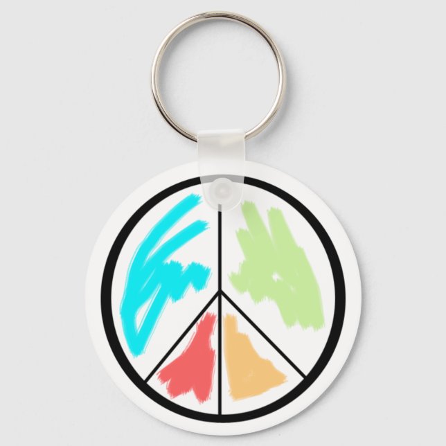 peace keychain (Front)