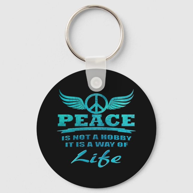 peace keychain (Front)