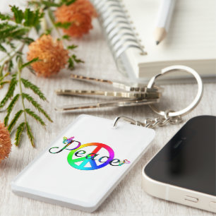 Peace Keychain
