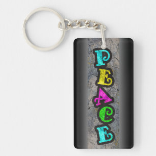 Peace Keychain