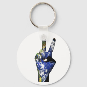 Peace Keychain
