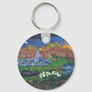 Peace Keychain